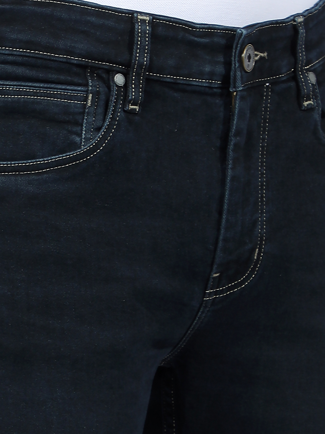 Numero Uno Men Faded Dark Blue Jeans